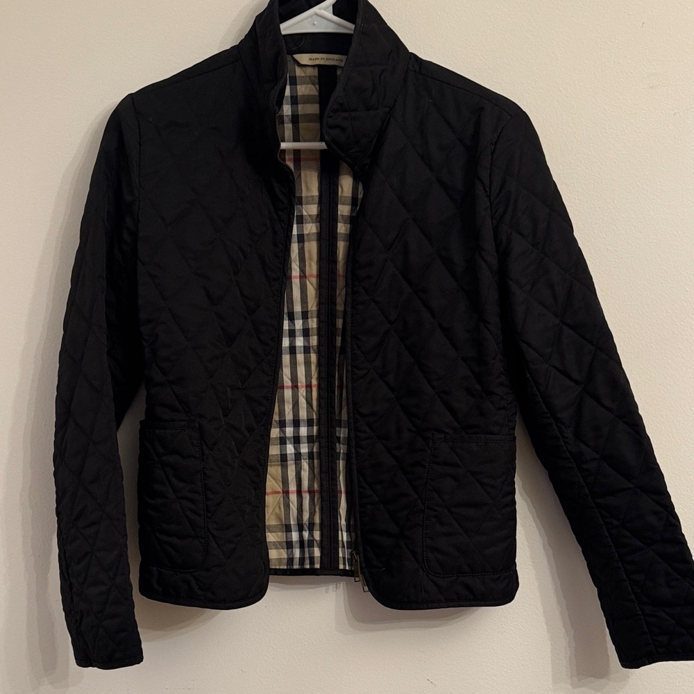 Burberry Black Quilted Lightweight Jacket